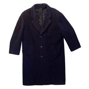 Mario Valente Cashmere And Wool Overcoat Men’s 44R Made In Italy